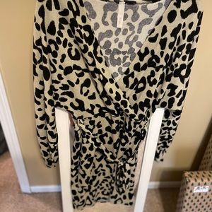 Cheetah sweater dress